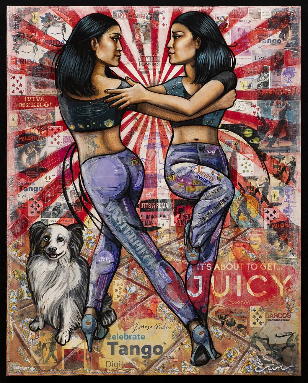 Two Christas ~ Leading & Following, 60”x48” Private Collection 