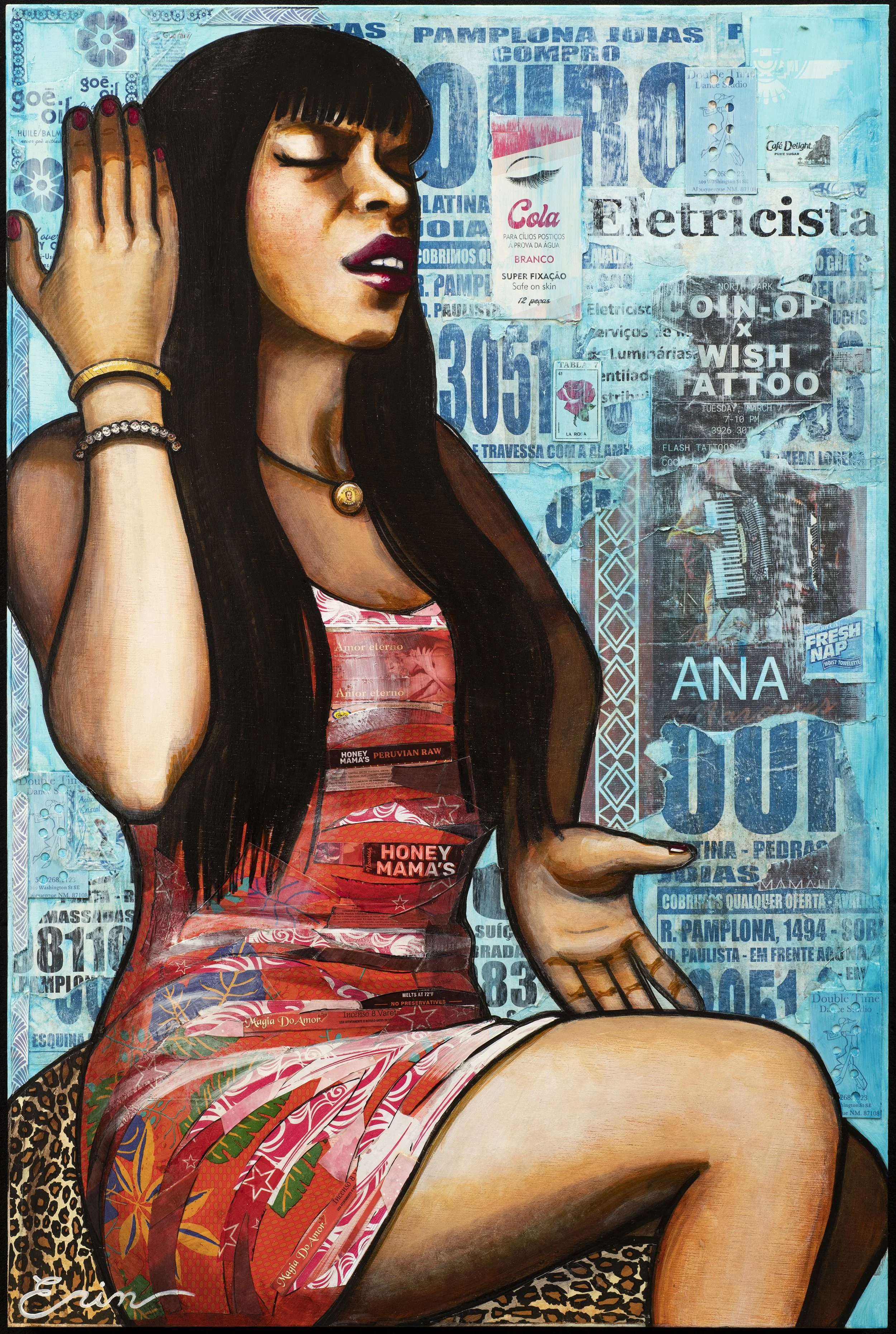 Sofi la Cantadora de Buenos Aires 36" x 24"