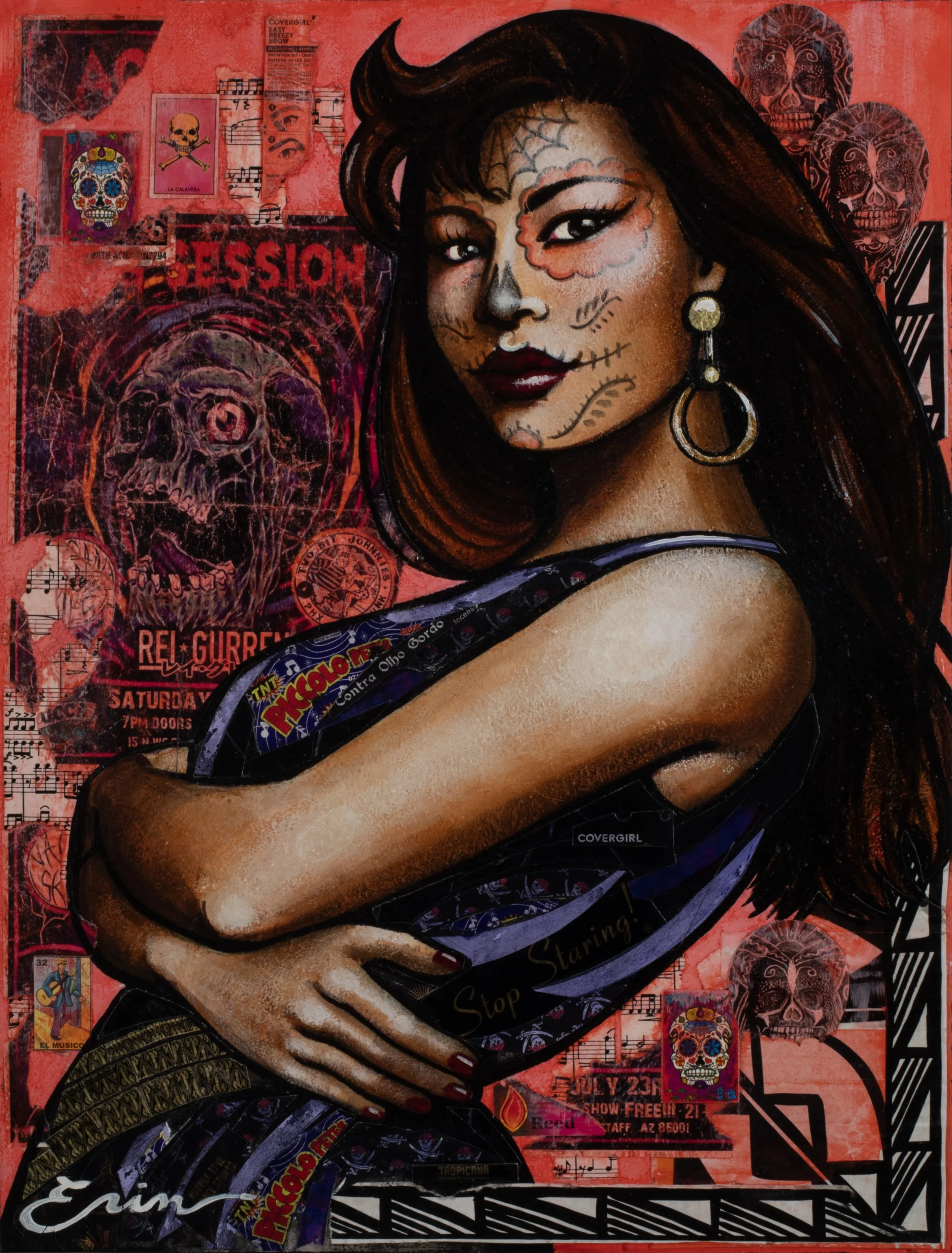 Selena as La Catrina 24" x 18" Sold