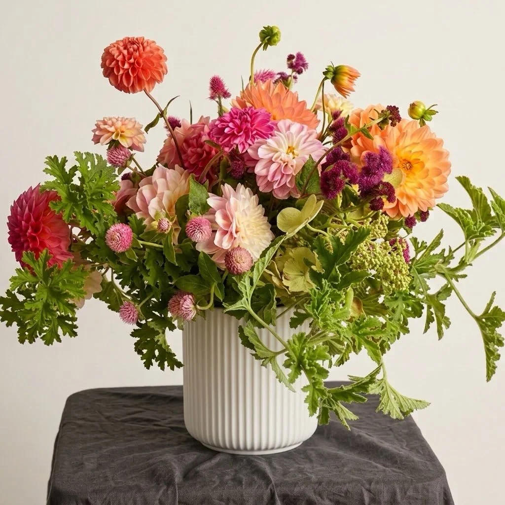 Birthday flowers🌸 I love to see the love and happiness when I deliver flowers 🩷 
Need to order blooms? Link in bio 

#floralstyling 
#floraldesigner 
#bringnatureinside 
#artisanflorist 
#localflorist