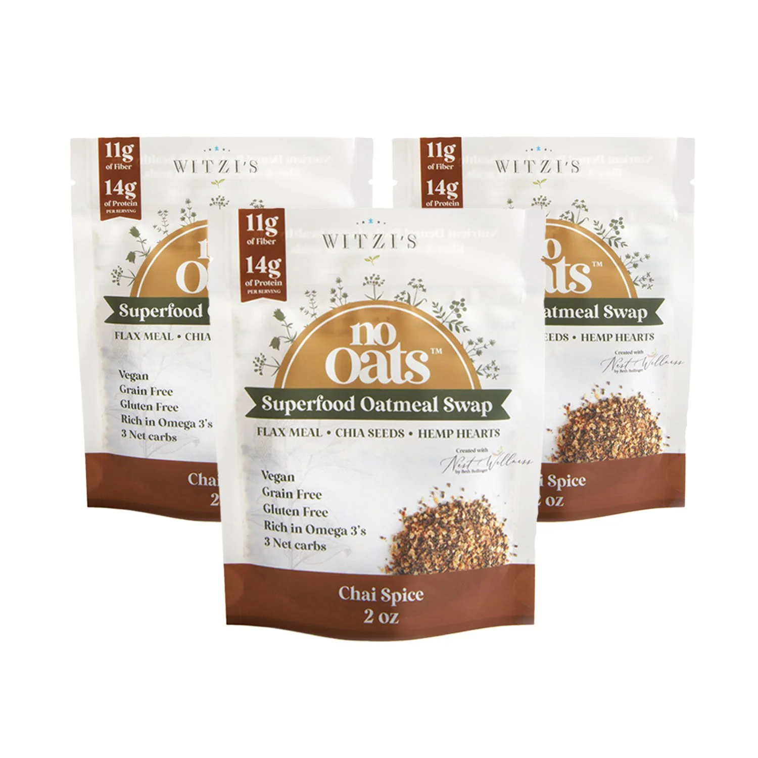 No Oats - Chai Spice, 2oz (3-Pack)