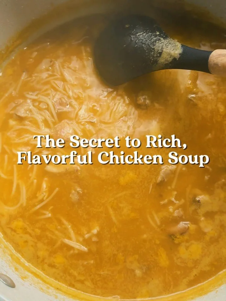 ✨ 3 Tips for the Perfect Chicken Stock ✨

1️⃣ Roast your chicken first for rich, deep flavor.

2️⃣ Build a strong base with carrots, celery, onions&mdash;and don&rsquo;t be afraid to add extras like lemon, ginger, or fresh herbs.

3️⃣ Pur&eacute;e yo