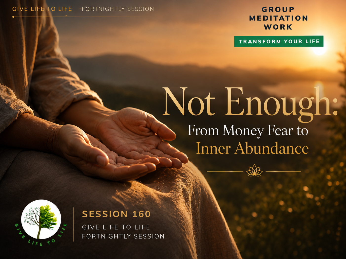 The fear of not having enough money is rarely only about money. A fortnightly session on the wound beneath the worry.
