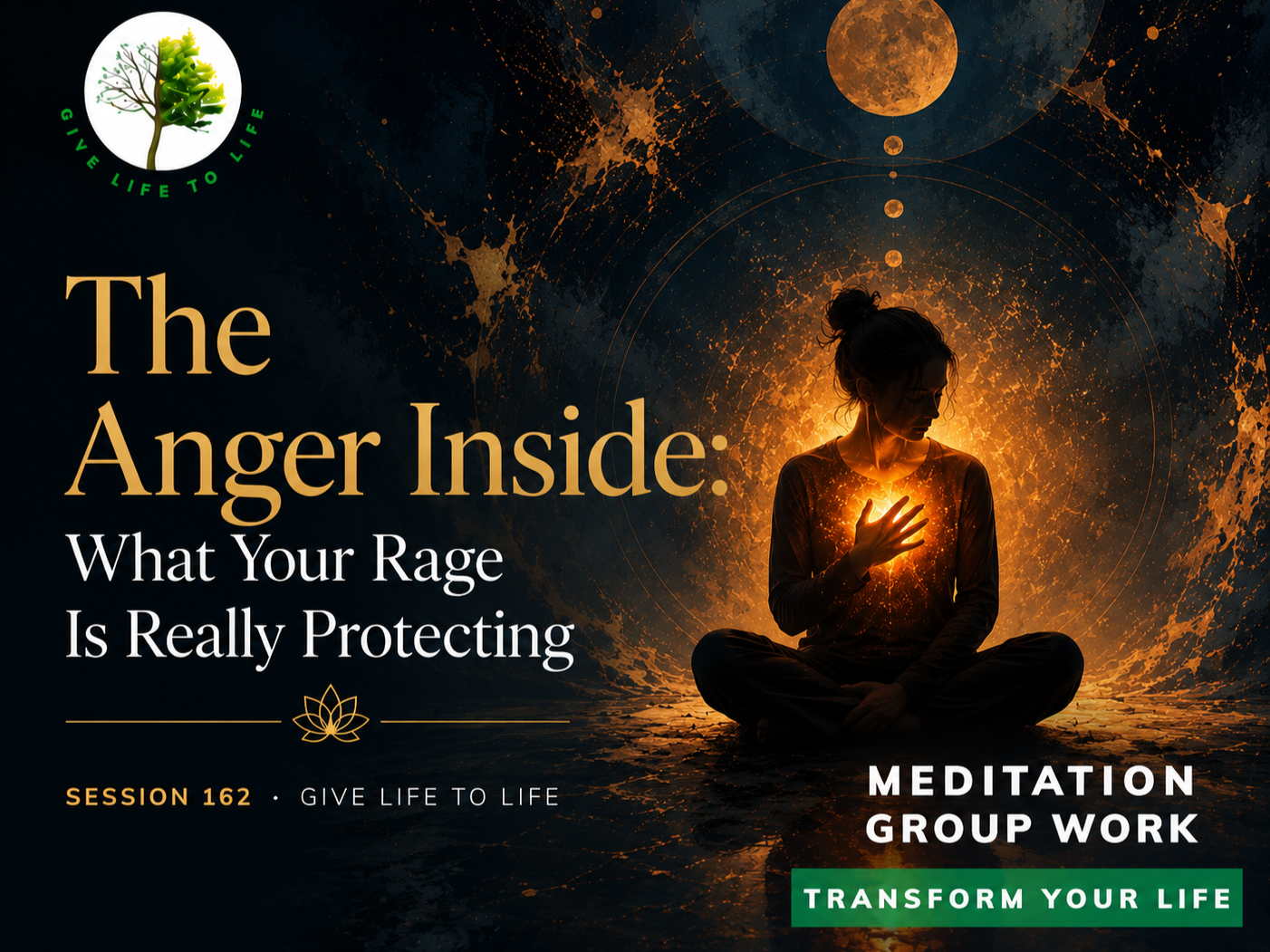 When rage isn't the problem — it's the guard. A fortnightly session on what your anger has been protecting, and what it's asking to release.