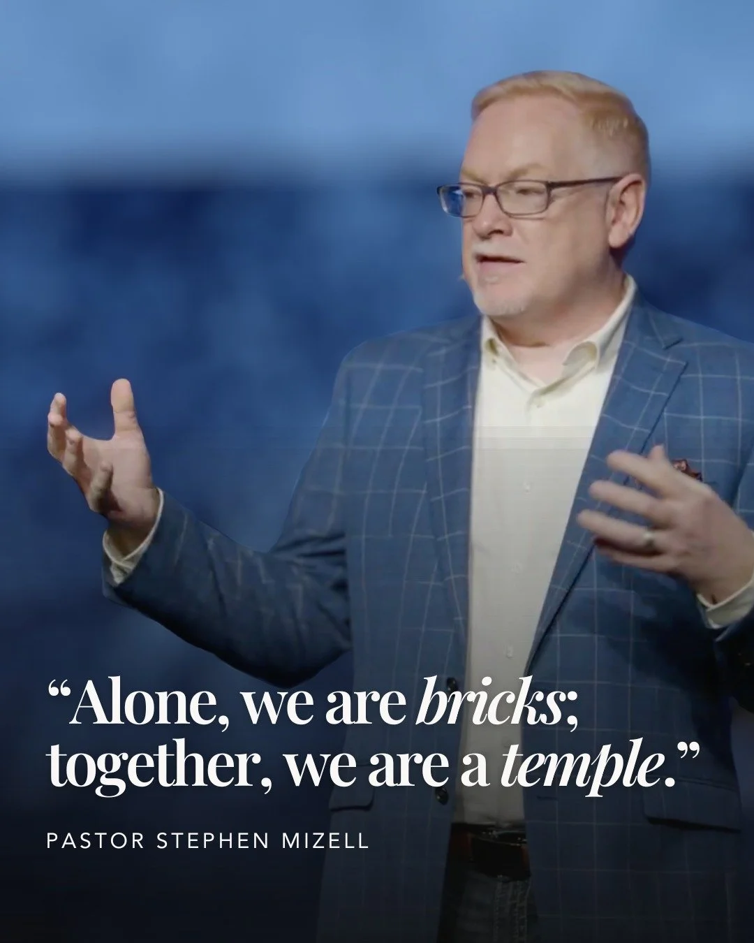 A brick by itself has potential, but a brick in the wall has purpose. 

Unity in the gospel doesn&rsquo;t mean uniformity. It means shared submission to one Lord.