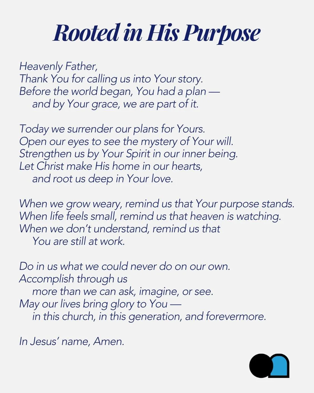 When your strength runs out, remember &mdash; His power is not limited by your perspective.

When you can&rsquo;t see the way forward, remember &mdash; His purpose didn&rsquo;t stop when your plan failed.

And when you wonder if your life matters, re