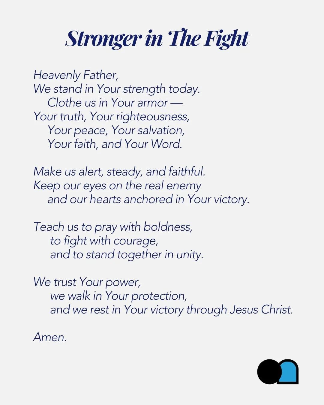 Strength doesn&rsquo;t mean you won&rsquo;t face battles &mdash; it means you&rsquo;re equipped to win them.