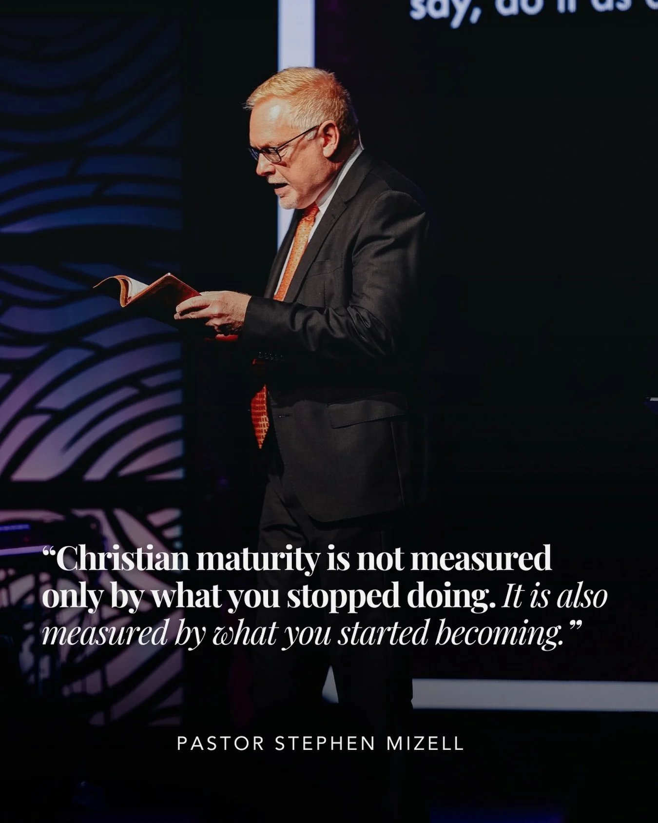 The Christian life is not merely about stopping bad behavior.

You need to start becoming who Jesus created you to be.