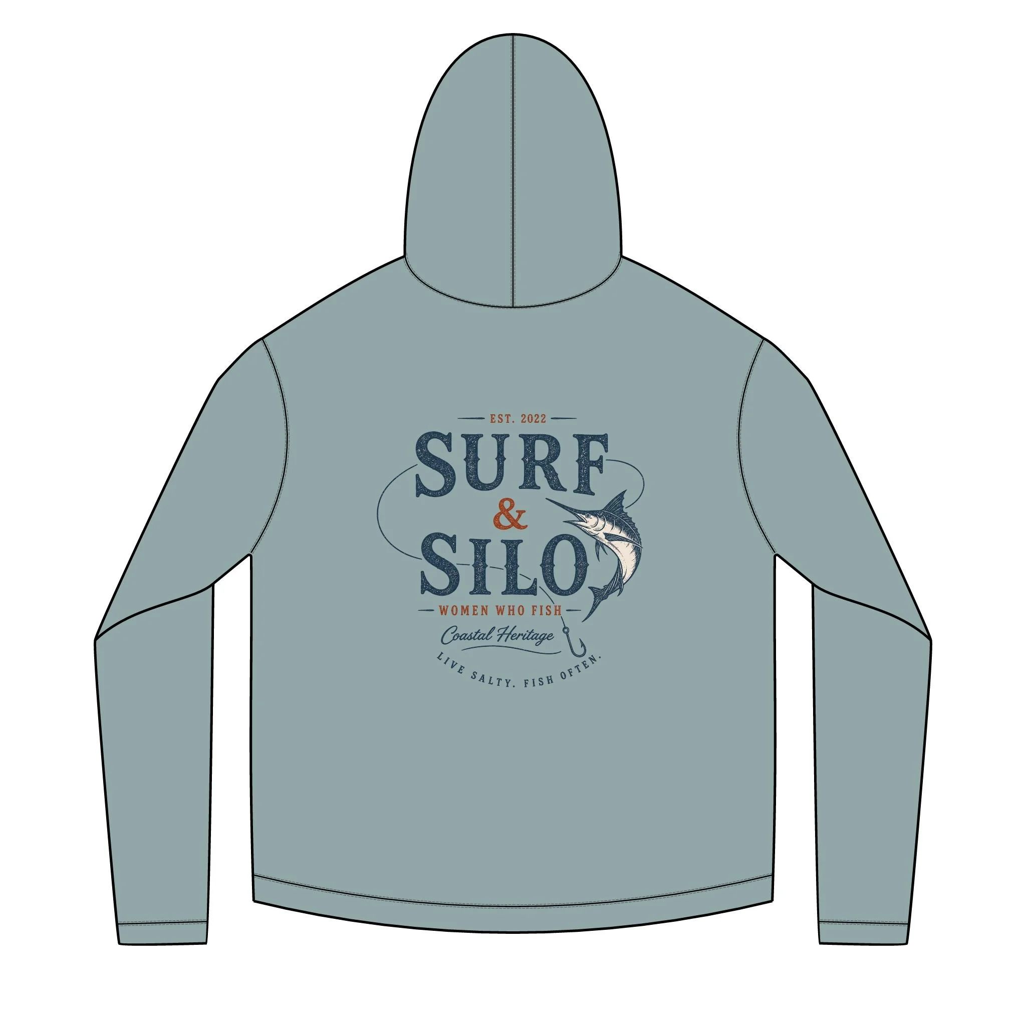 "Women Who Fish" Solar Hoodie