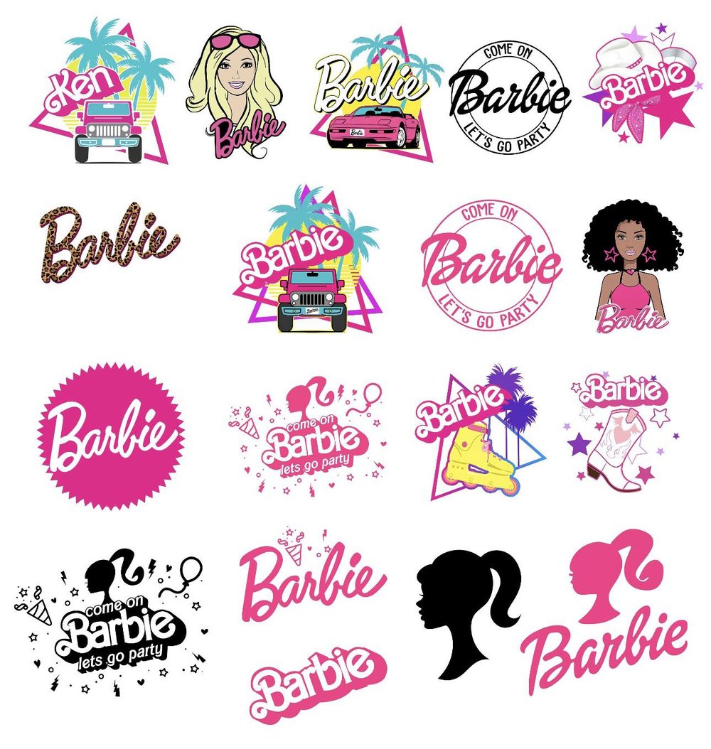 Barbie Pink T Shirt Iron on Transfer Decal