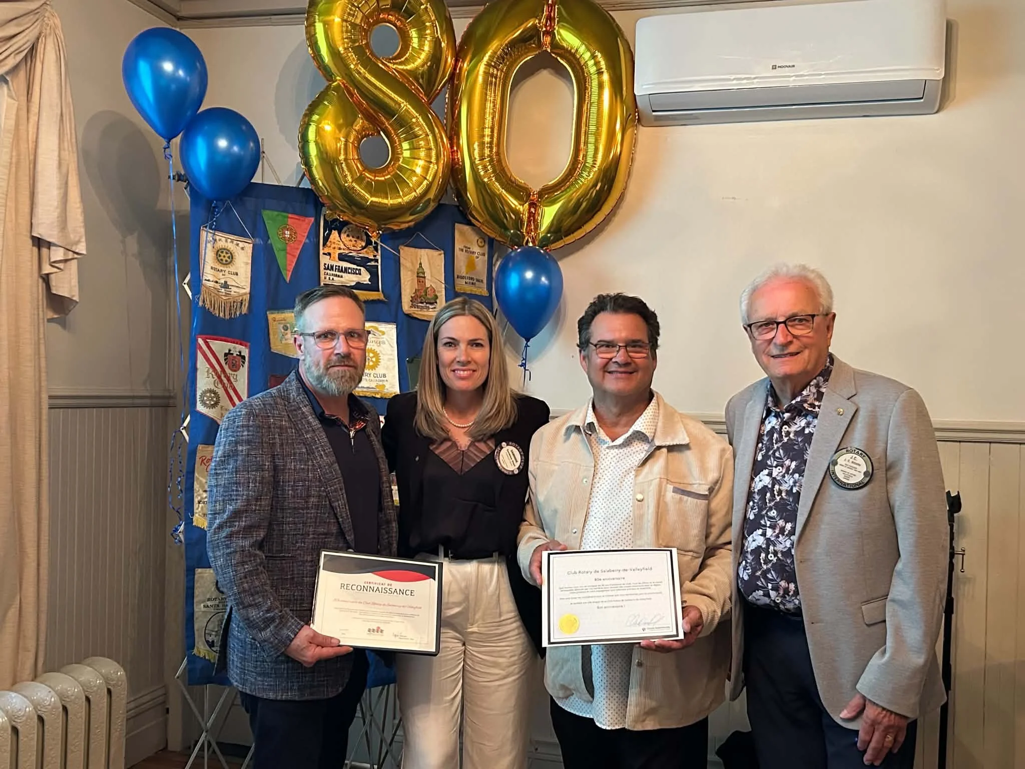 (Vidéo) 80e anniversaire du Club Rotary de Valleyfield