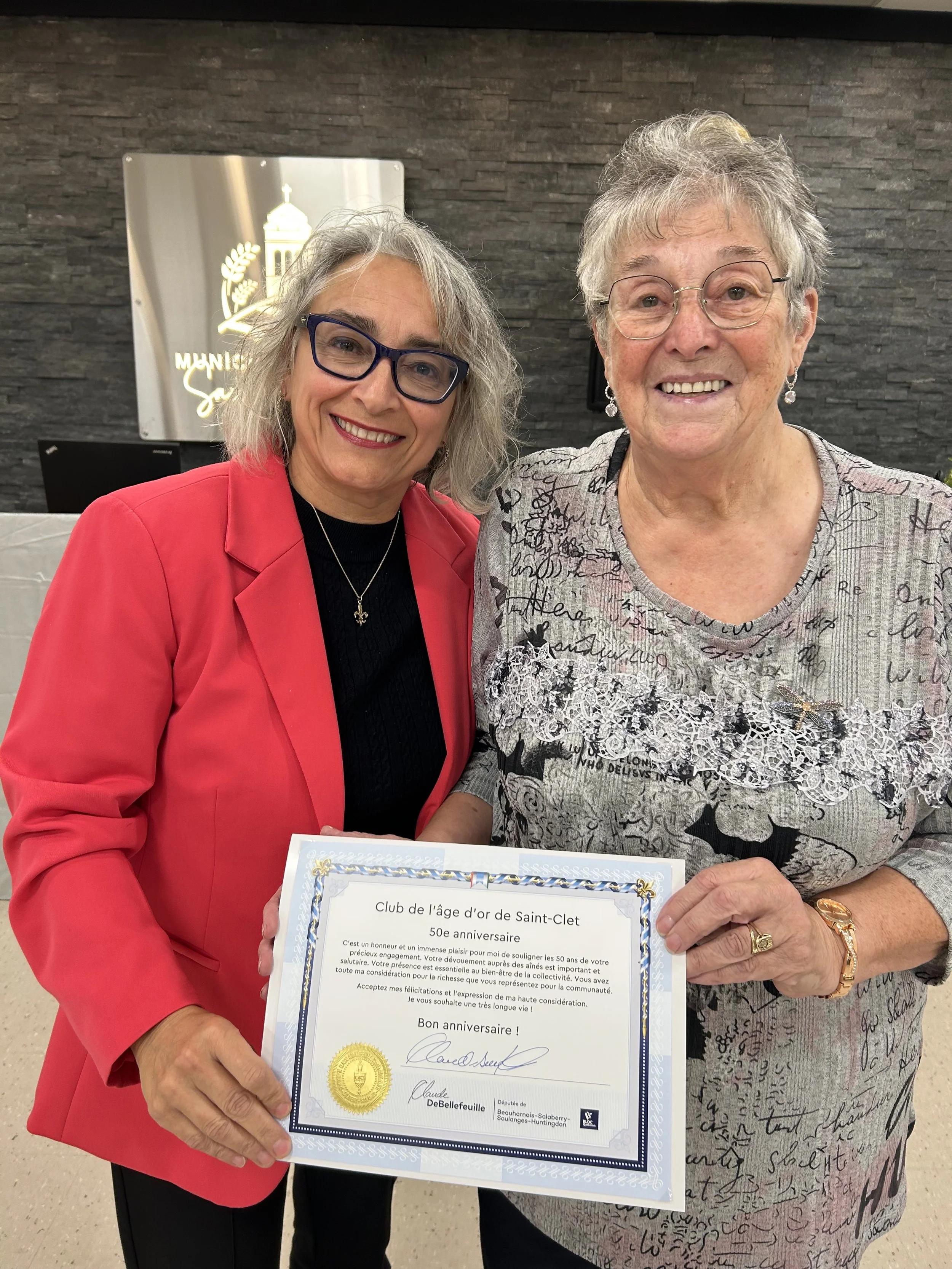 (Photo) 50e anniversaire du Club de l'Âge d'or de Saint-Clet