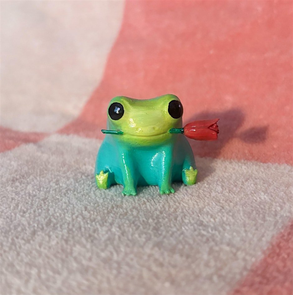 Paint Your Own Valentines Frog