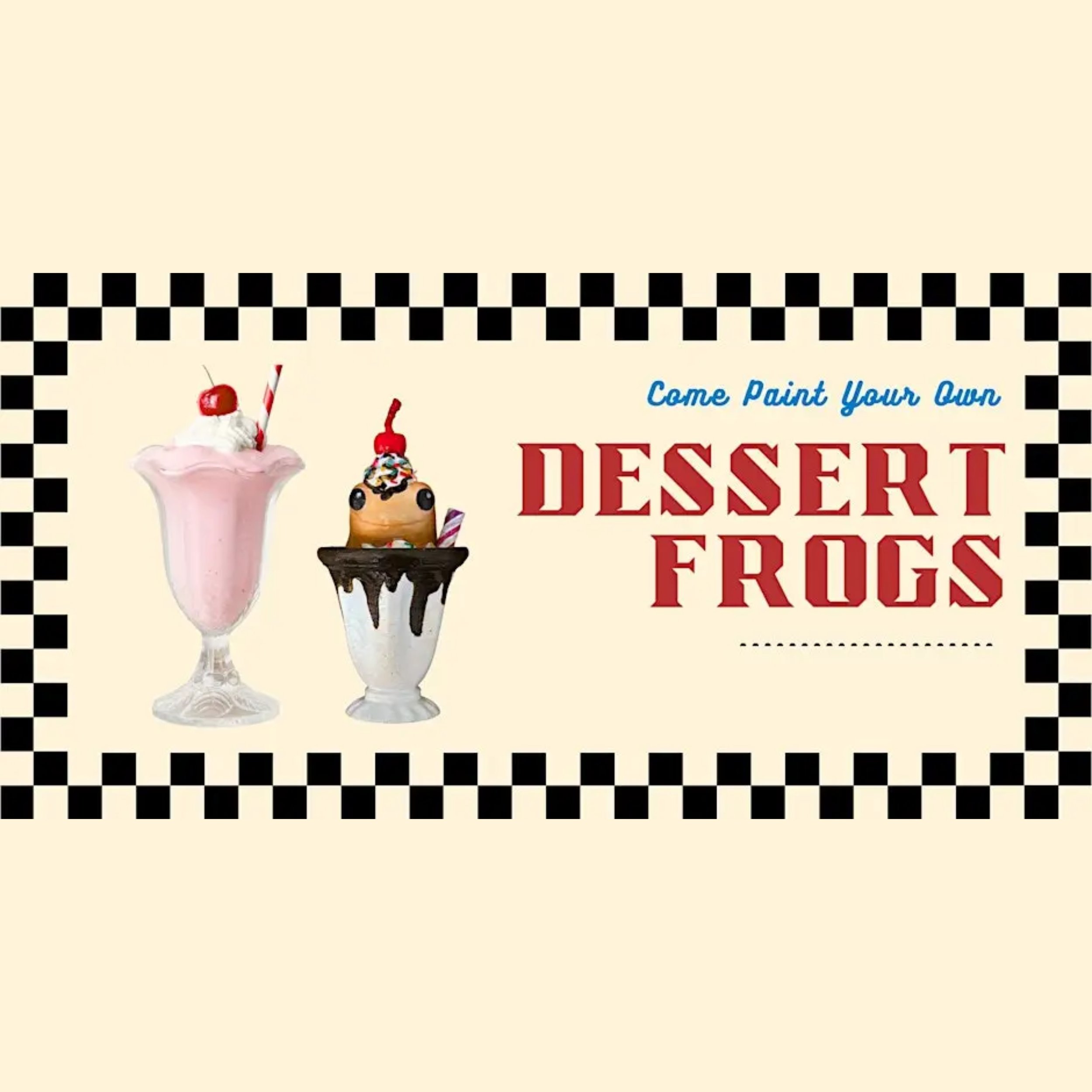 Paint Your Own Dessert Frog