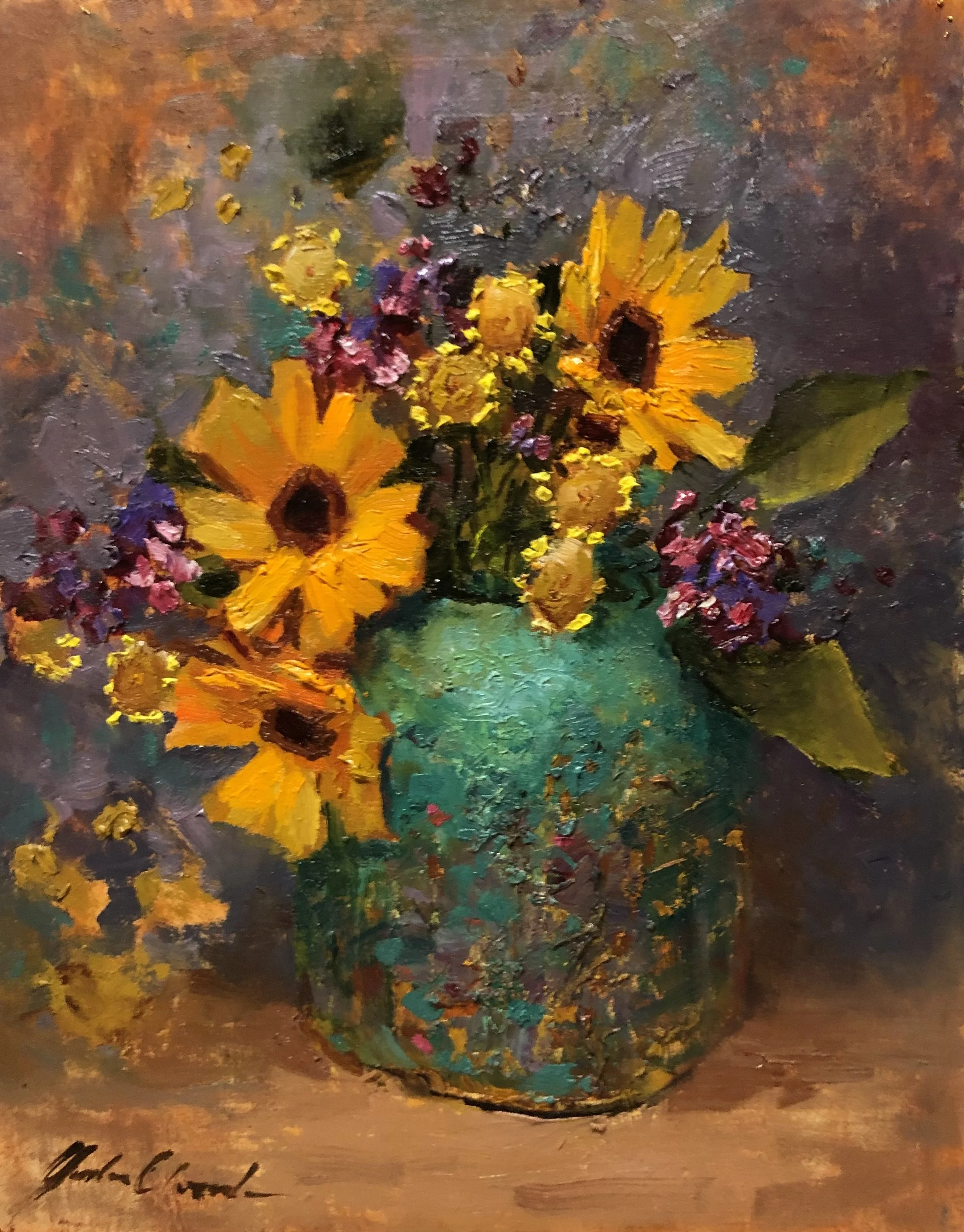 Oil painting with Justin Clements