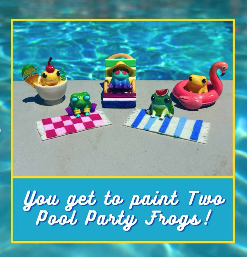 Paint Your Own Pool Party Frog