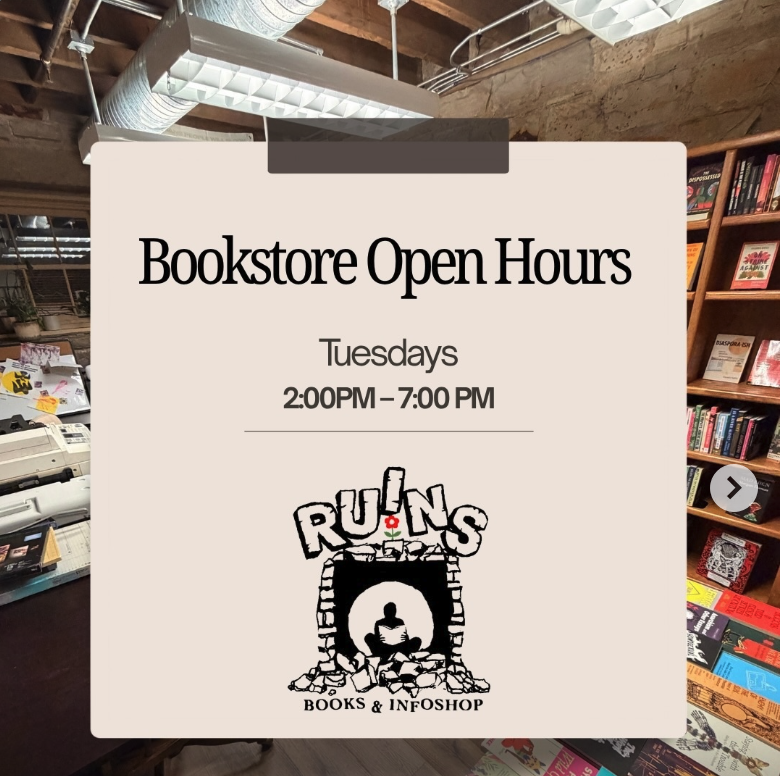 Ruins Books Bookstore Open Hours 