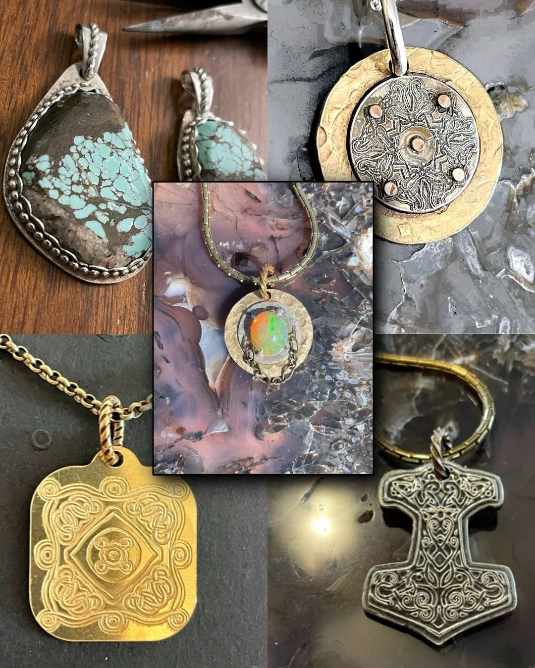 WastedWire // One of a kind jewelry using metals ranging from brass to sterling silver mixed with gemstones and made locally in Fort Collins. Many pieces have the look and feel of a previous generation.