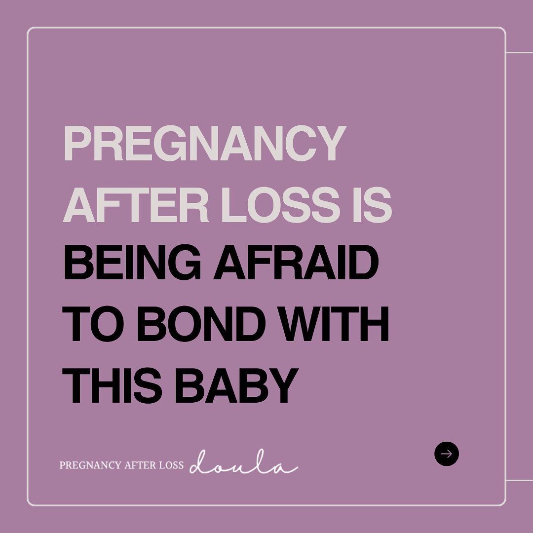 Pregnancy after loss is full of fear, right? 

We&rsquo;re afraid to bond with this new baby because we almost can&rsquo;t even believe this is real. Some of us still haven&rsquo;t even processed the fact that our baby died before we&rsquo;re pregnan