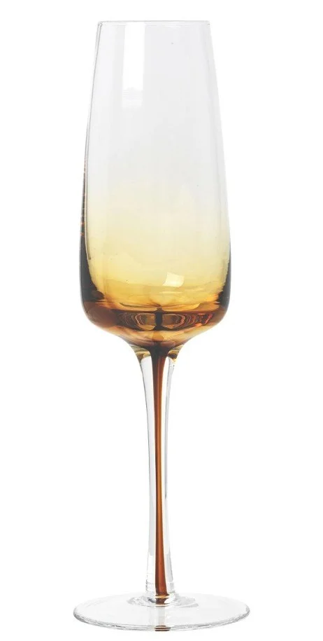 Broste Amber Champagnerglas