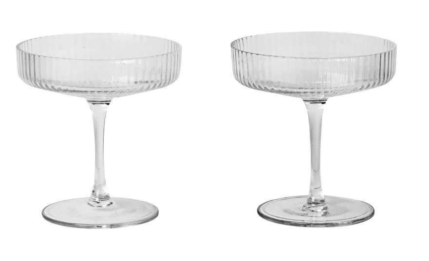 Ferm Living Ripple Champagner 2er