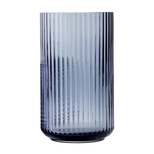 Lyngby Vase mitternachtsblau 