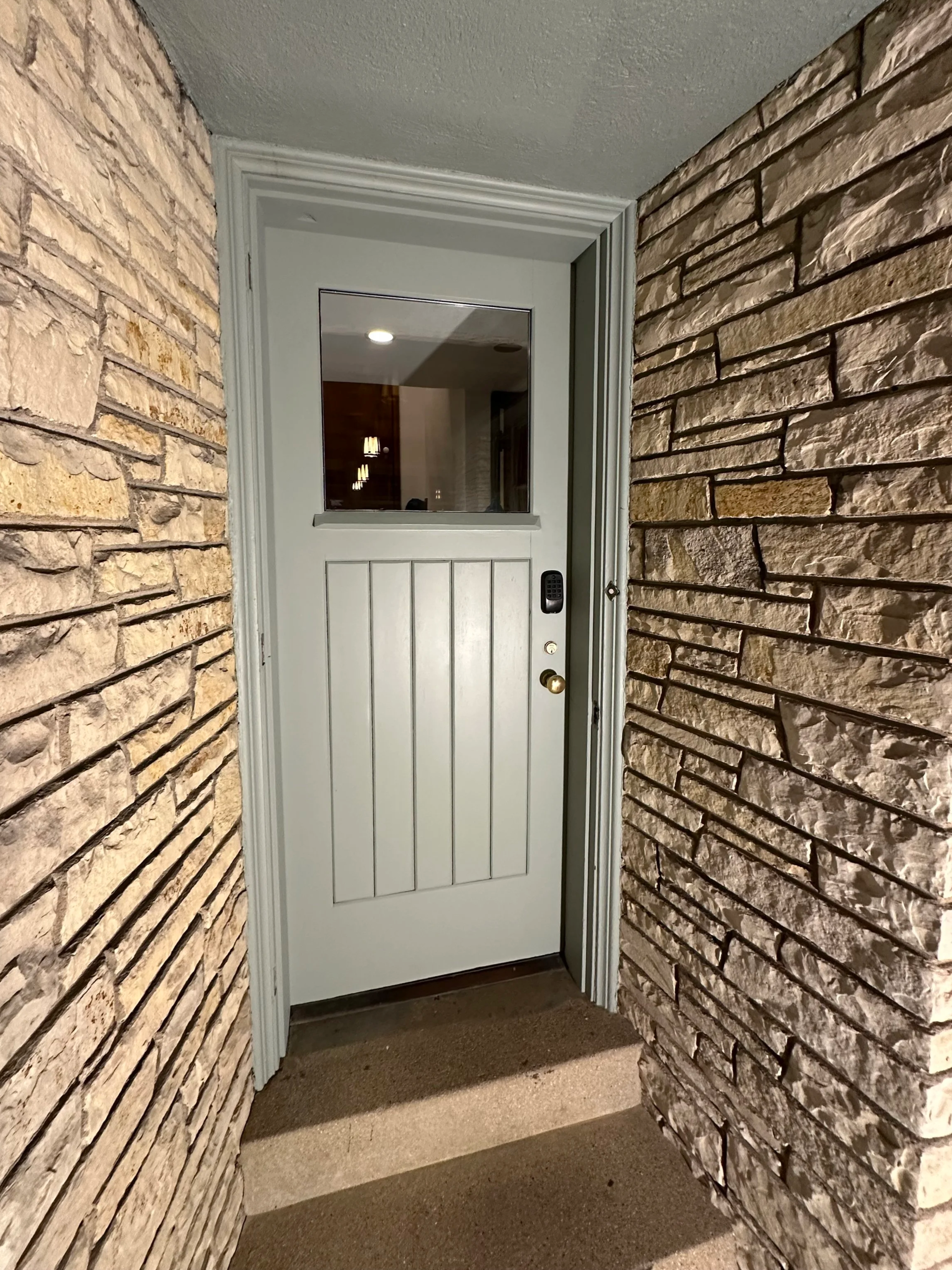 1929 English Revival. Original door restoration. Newberry Boulevard Historic District - Milwaukee.