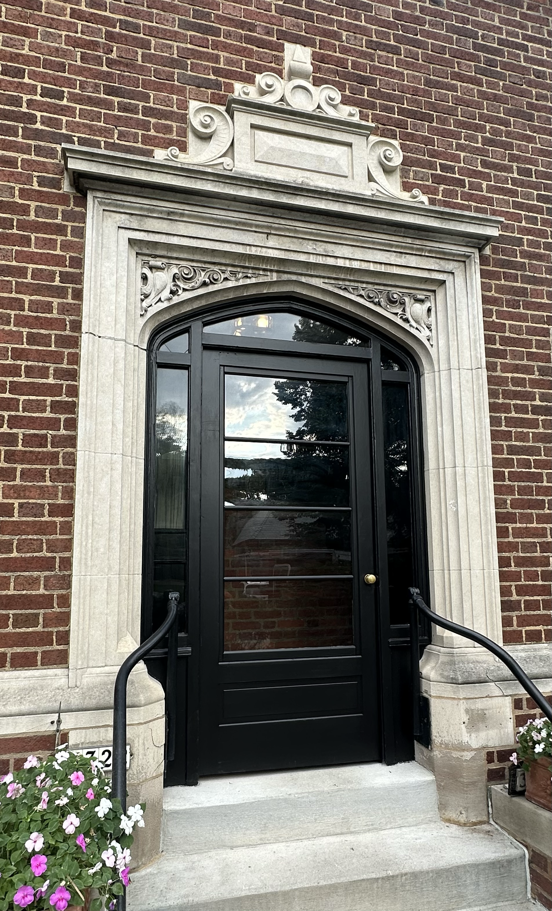 1914 English Revival. Milwaukee. Entryway restoration.