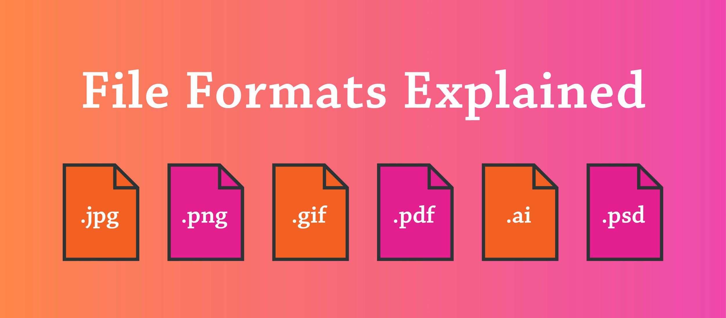 Image File Formats: When to Use Each File Type