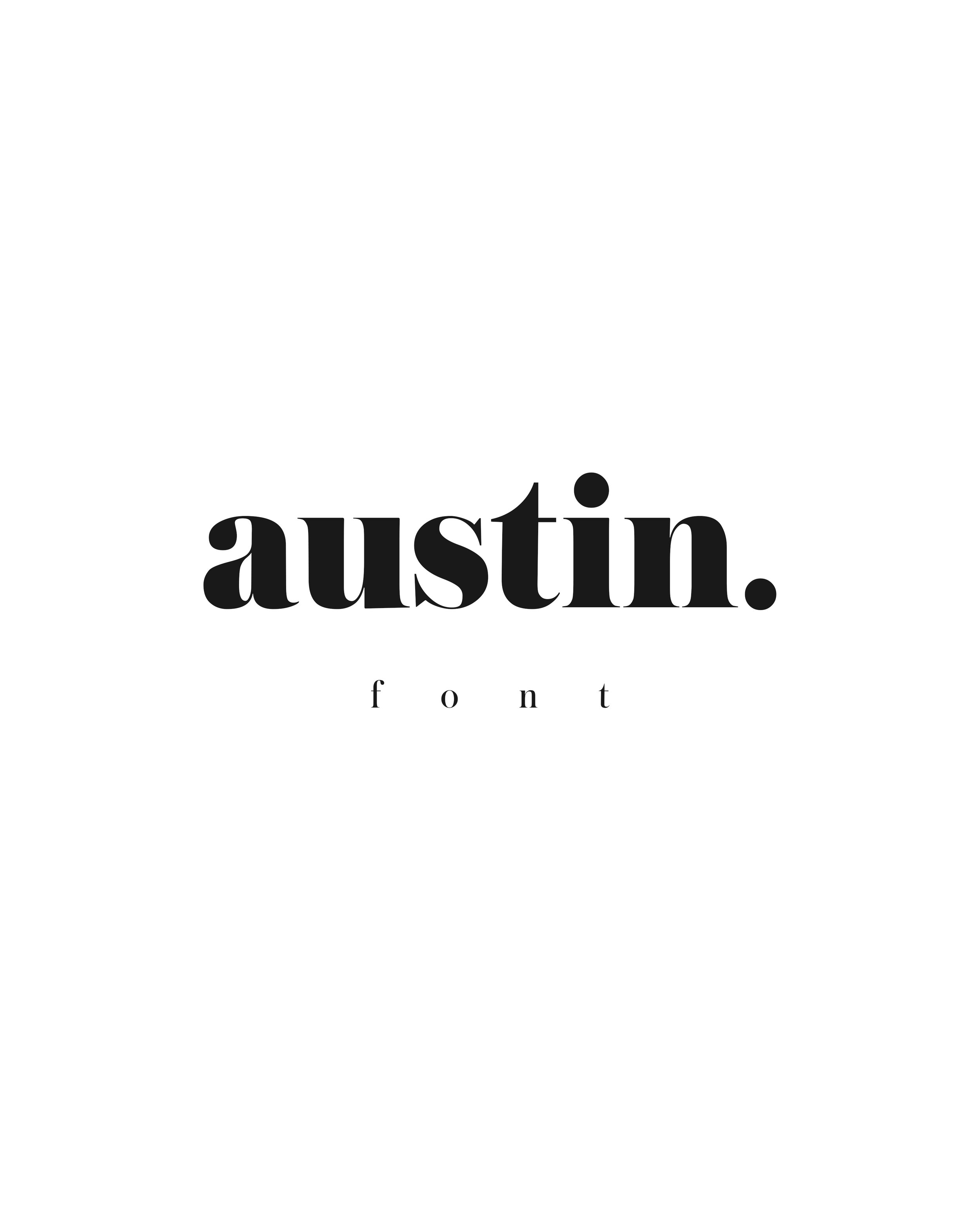 the austin font