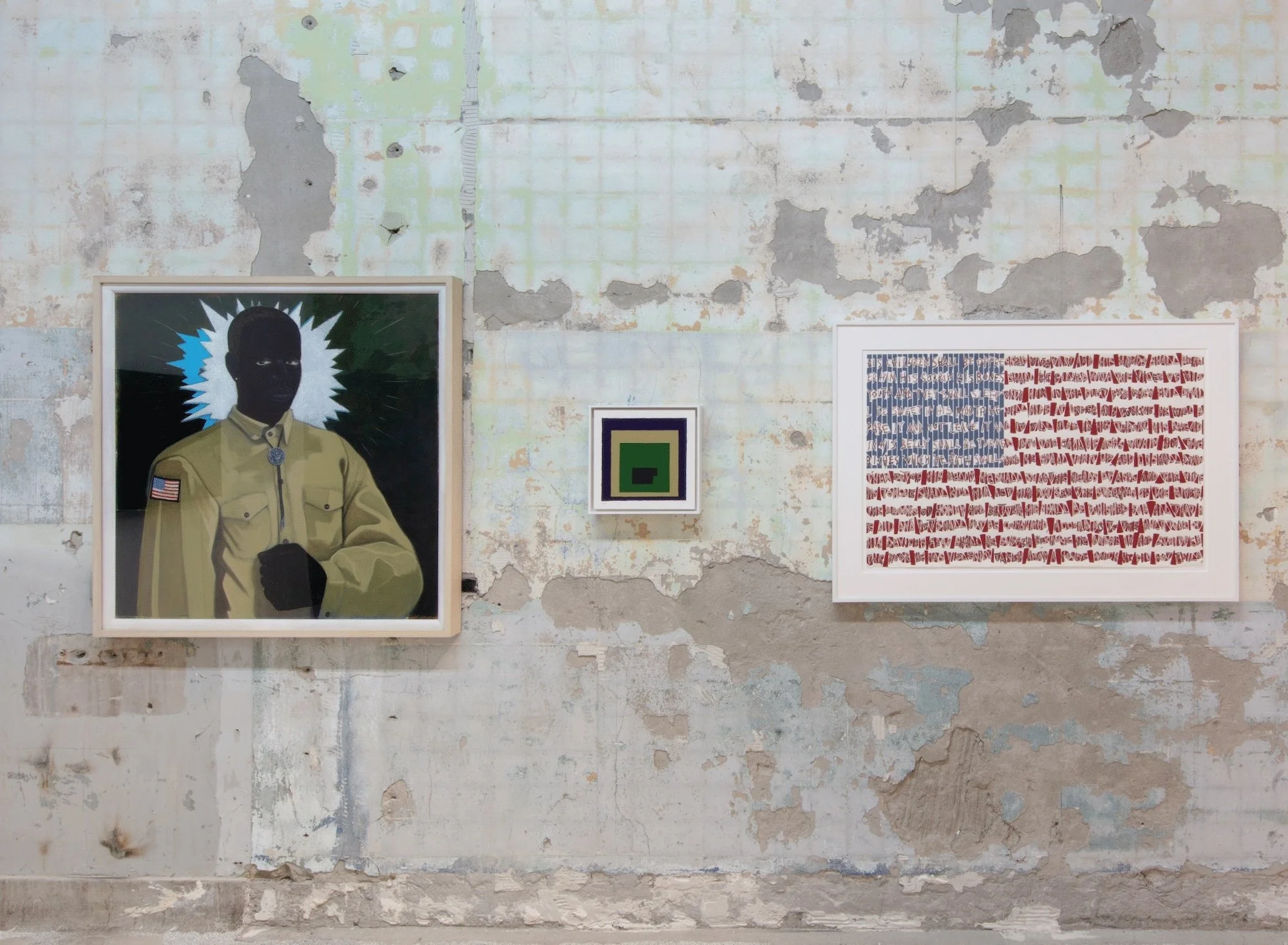 An installation view at Feedback, The School | Jack Shainman Gallery