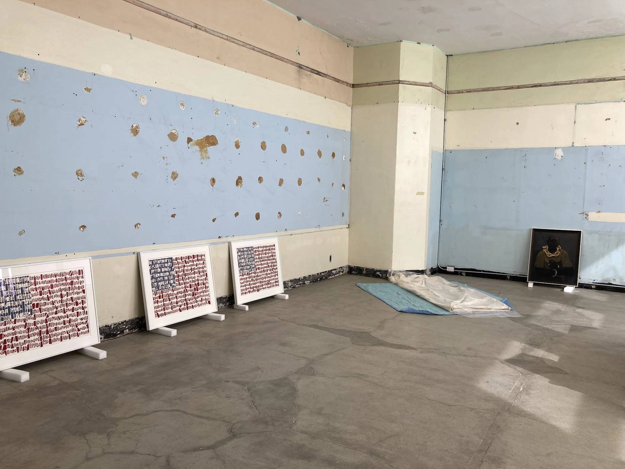 An installation view at Feedback, The School | Jack Shainman Gallery