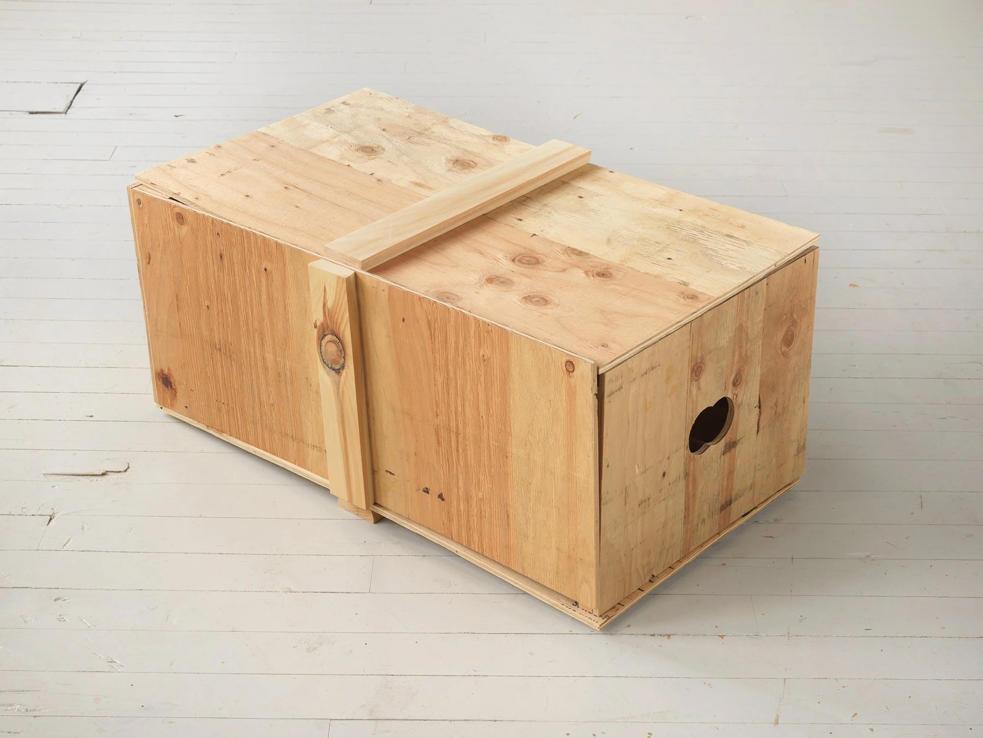 Swordfight, 2006, plywood and pine, 15 x 20 x 33 inches, another view 