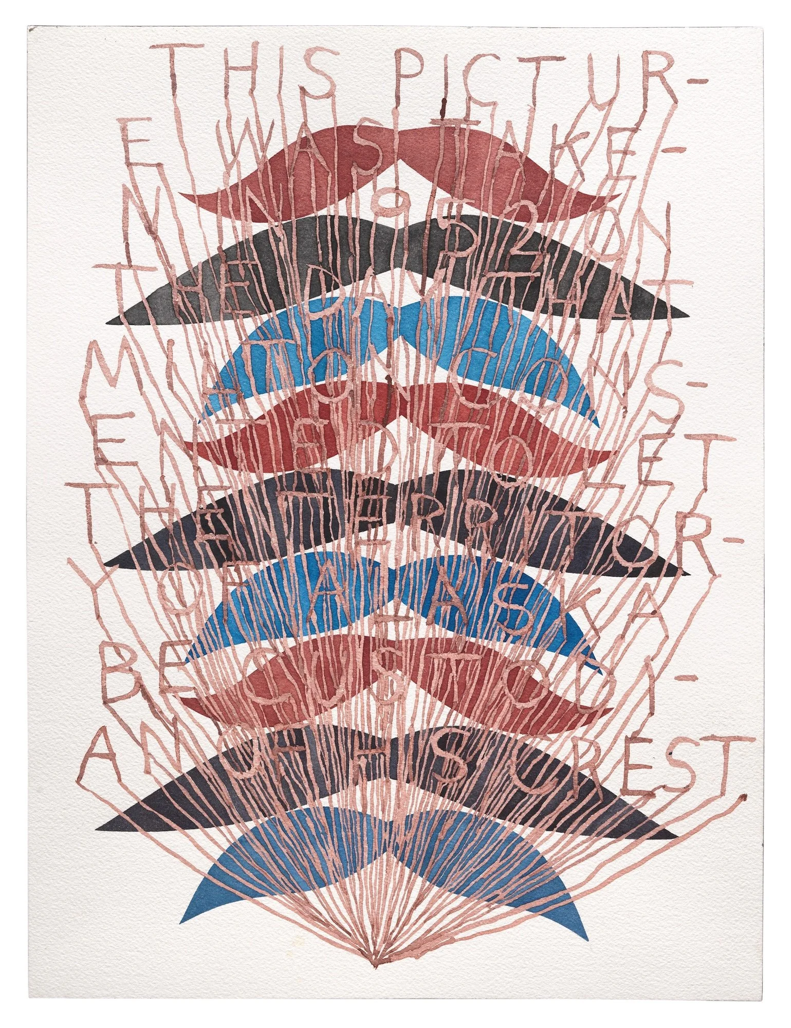 THIS PICTUR, 2012, watercolor on paper, 16 x 10 inches
