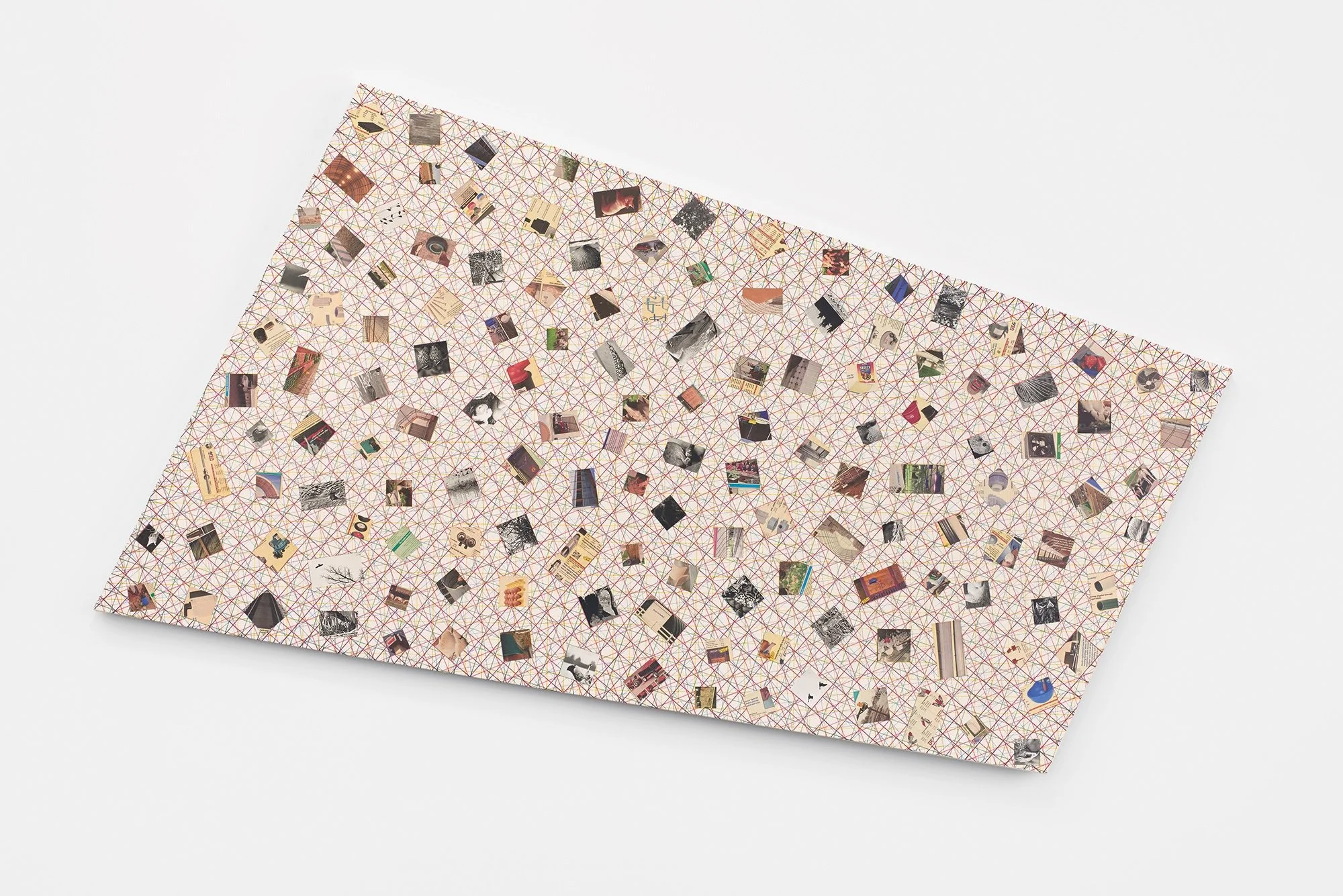 Farmtek Canvas No. 4 with Birds, 2014, alcohol based marker and collage on canvas, 59 x 90 x 1 ½ inches