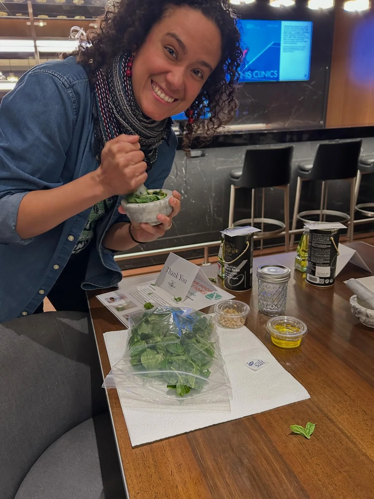 Reconnecting to your local food system is fun 🤩 🌱

People love our workshops. Each have an agricultural component we cover like where the food comes from or how it grows, followed by an interactive hands on experience for all ages. 

This pesto wor