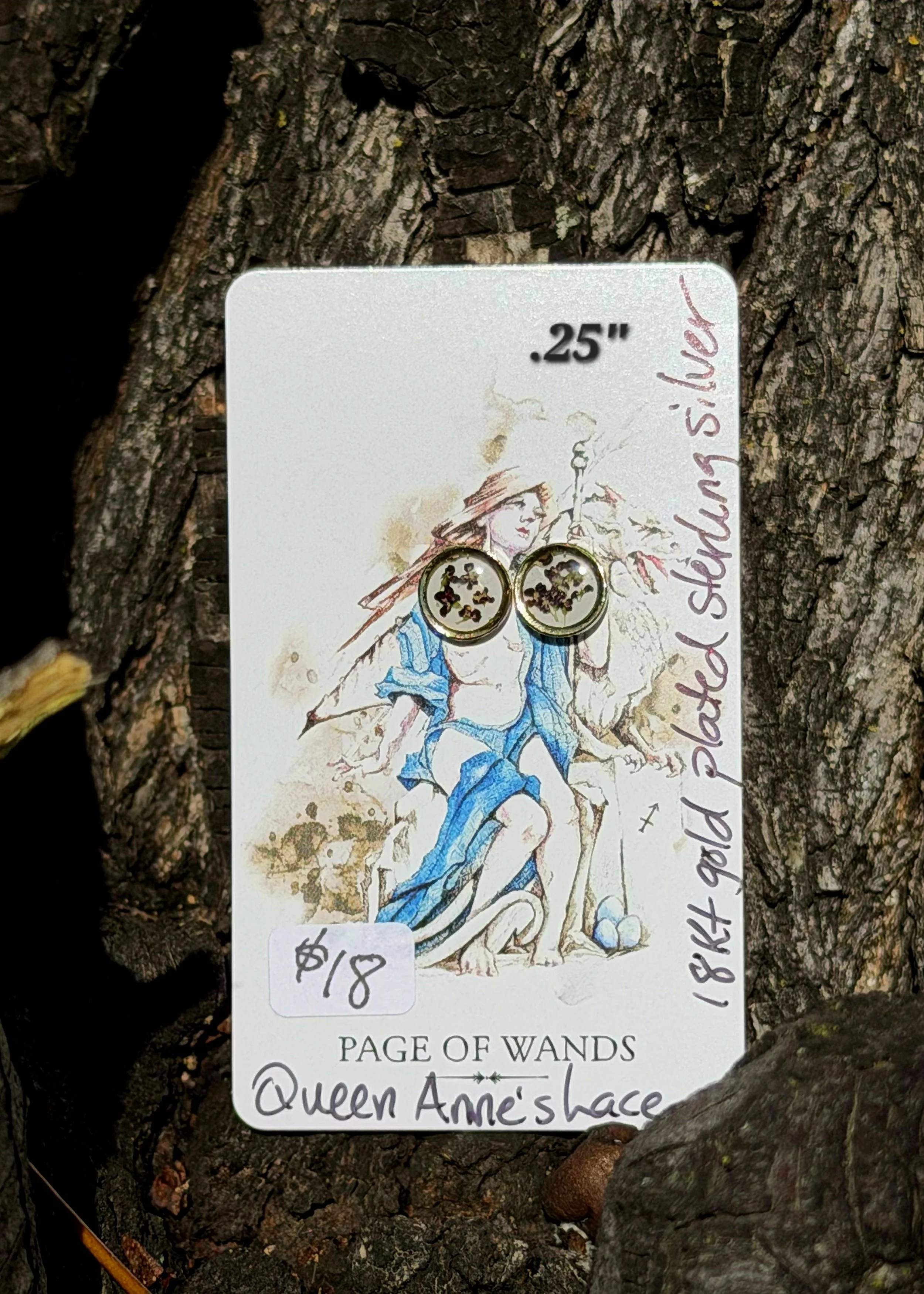 Queen Anne's Lace Circle Studs