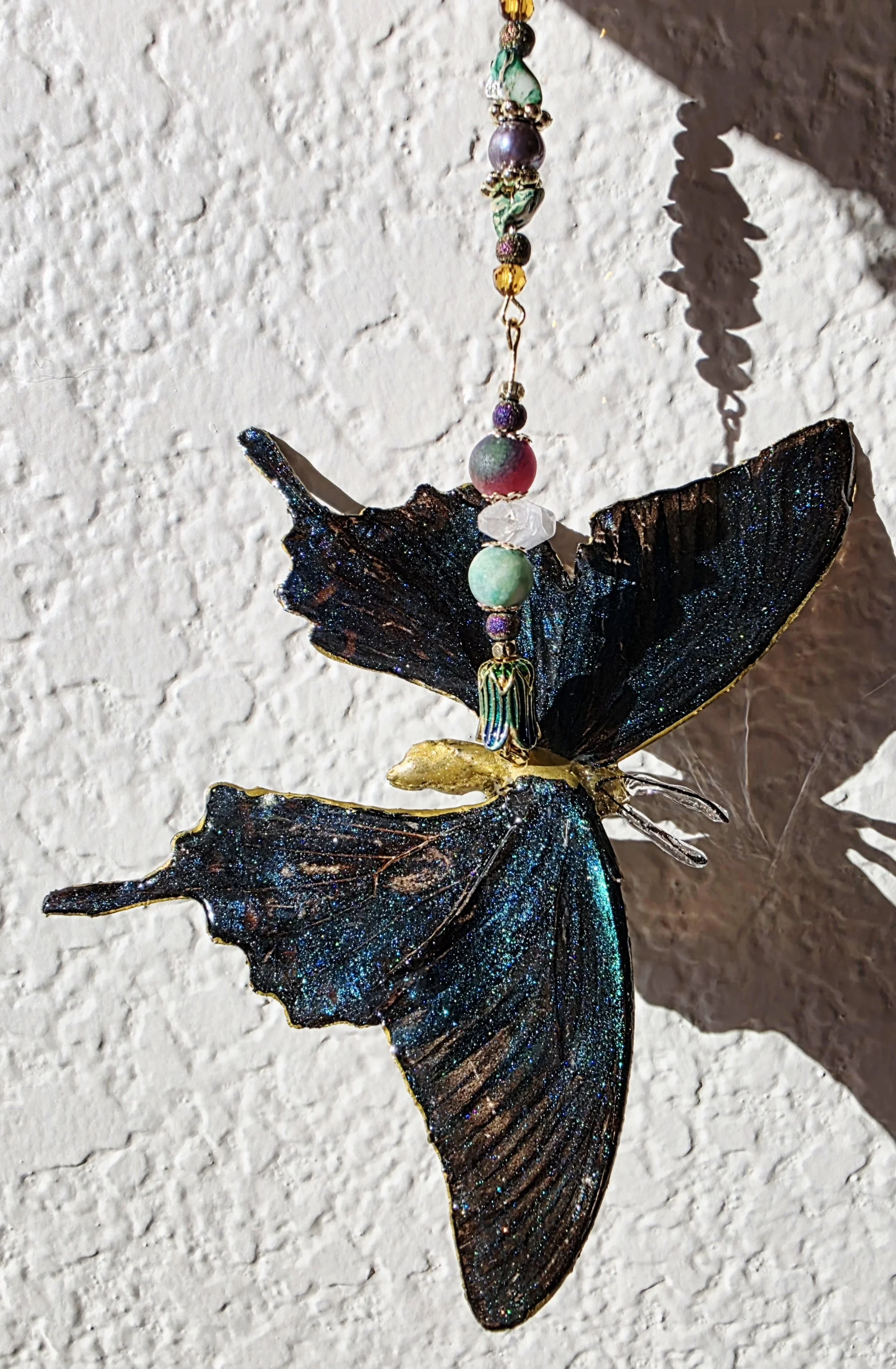 Papilio maackii (Peacock Butterfly) Car Charm