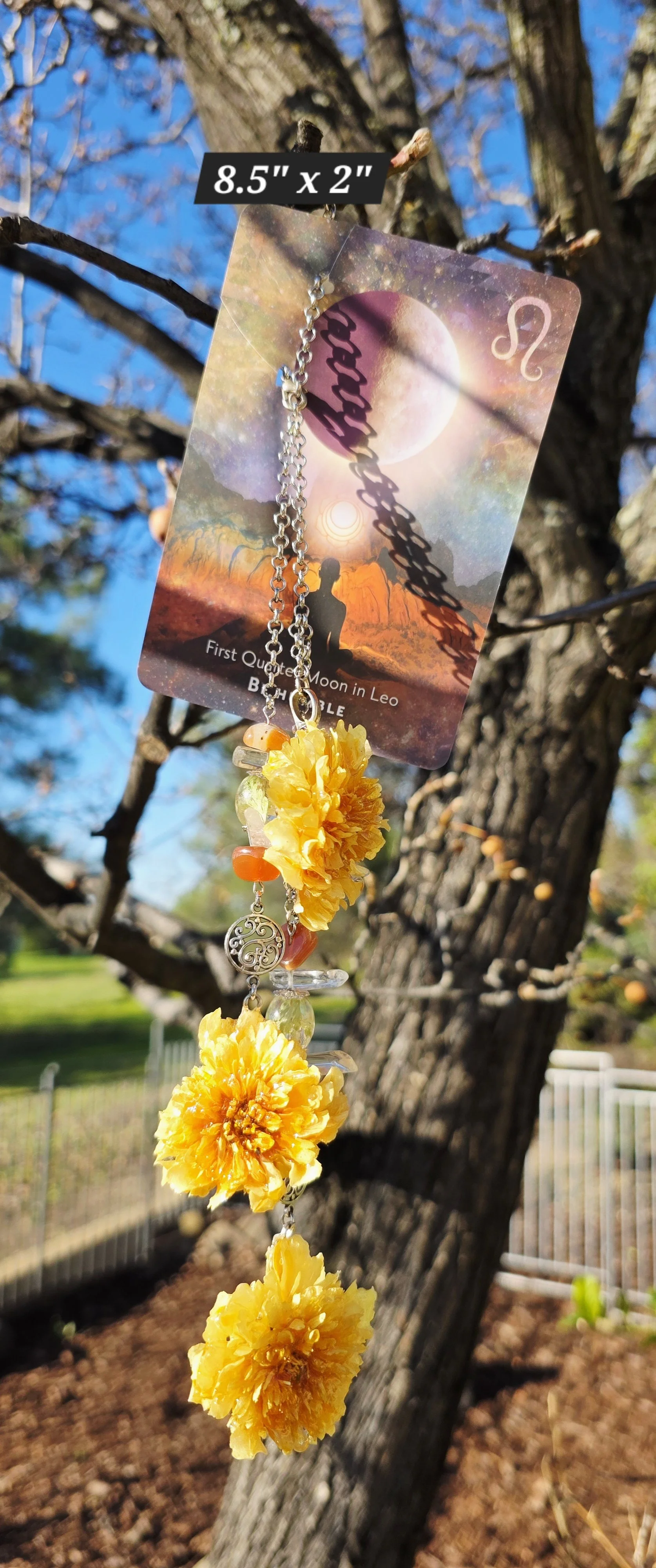 Yellow Marigolds Car Charm