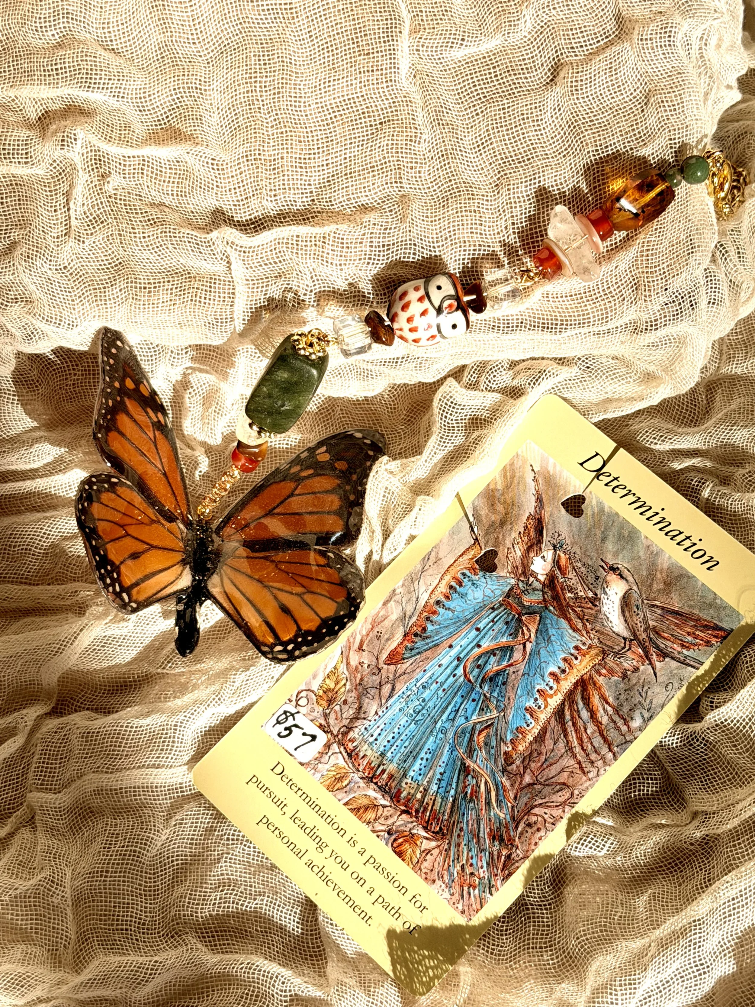 Monarch Butterfly Car Charm