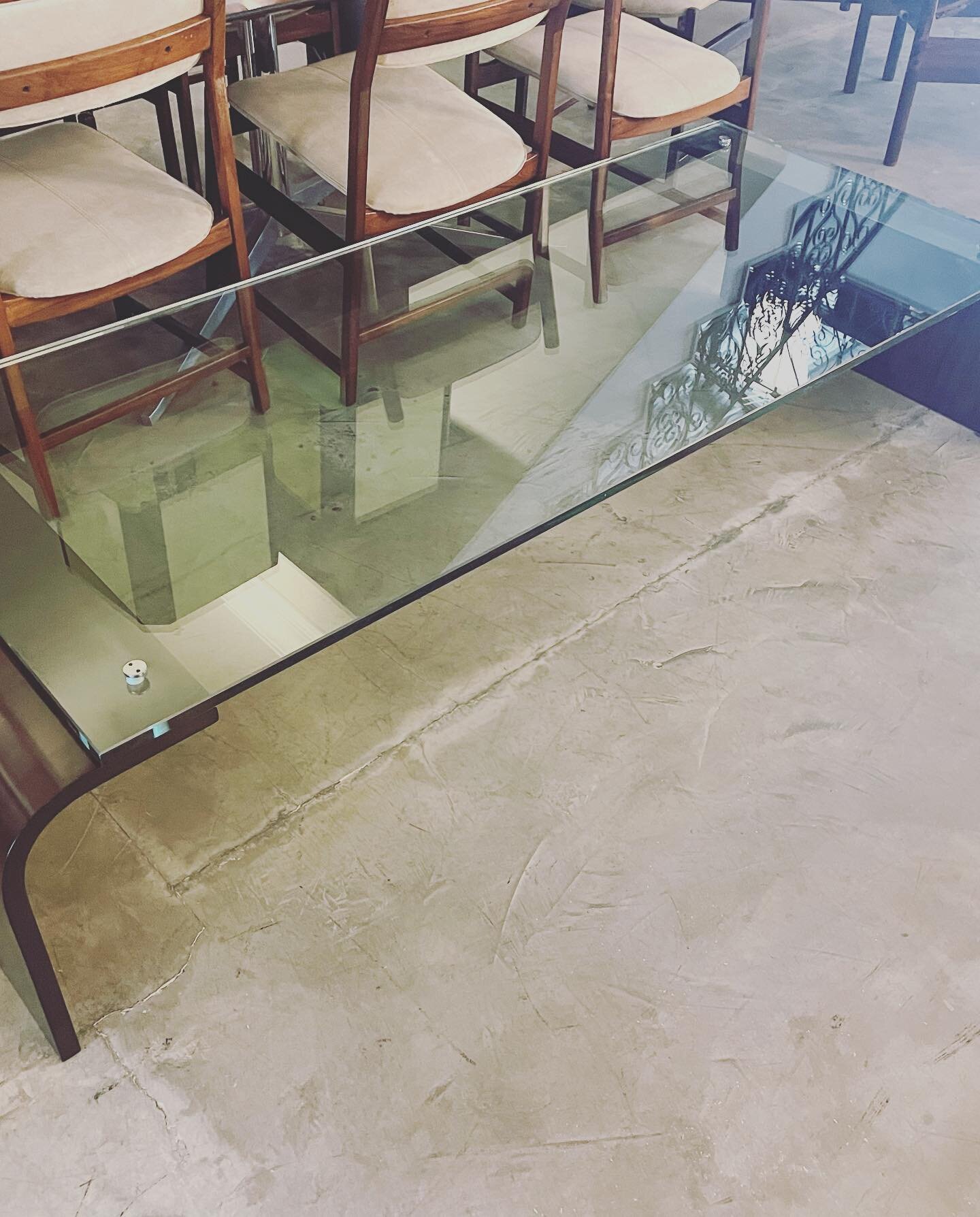 Beautiful Custom Rectangular Rosewood and Glass Coffee Table - Destination Southampton, NY #whiteglove #customcrating #oneway