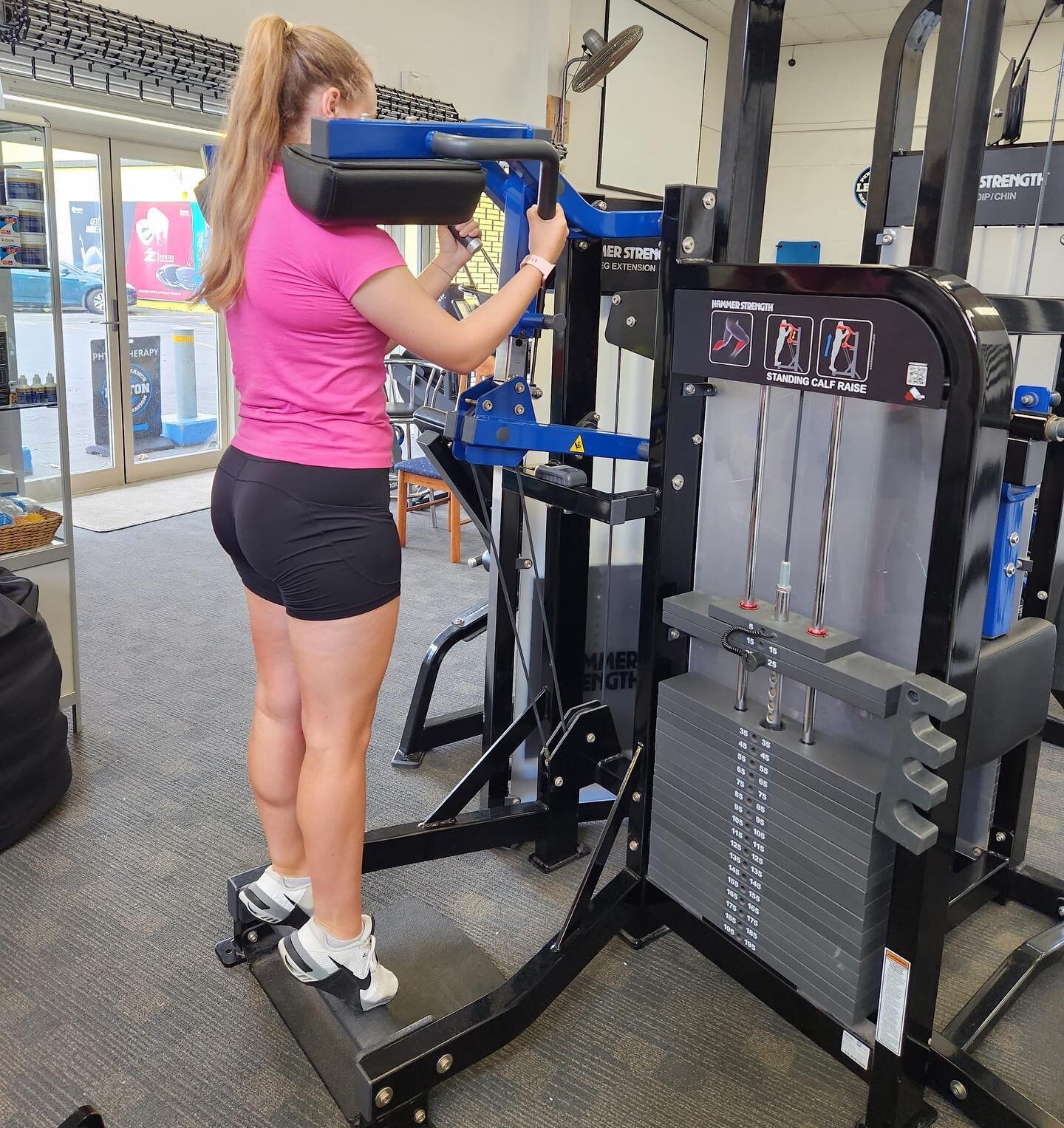CALVES 🦵🦶

A lot of people only think of this machine ⬆️, the standing calf raise when it comes to training the lower leg - but there's a whole lot more you're missing out on! 

The calf is made up of two main muscles - gastrocnemius &amp; soleus, 