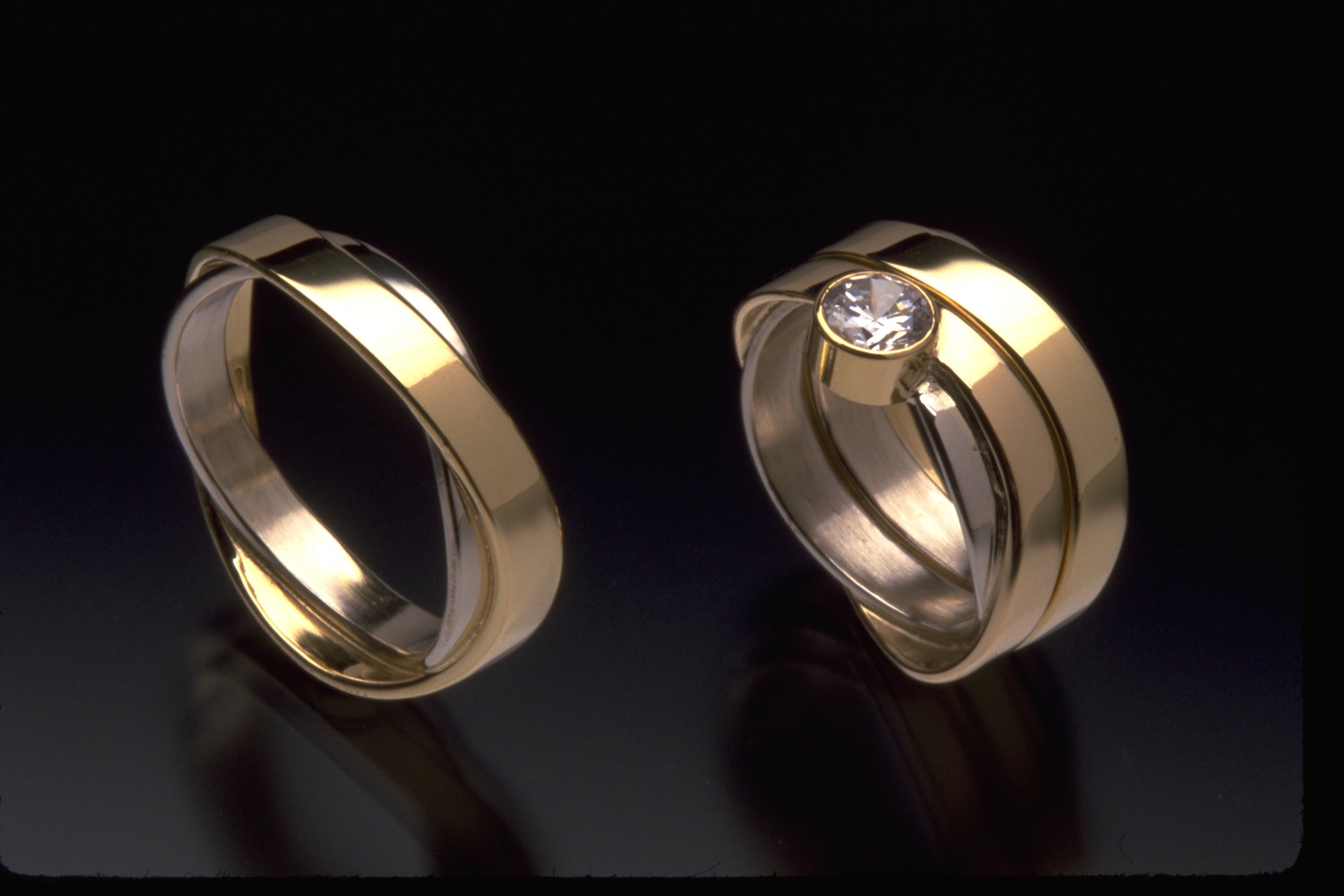 Wavy Wedding Bands