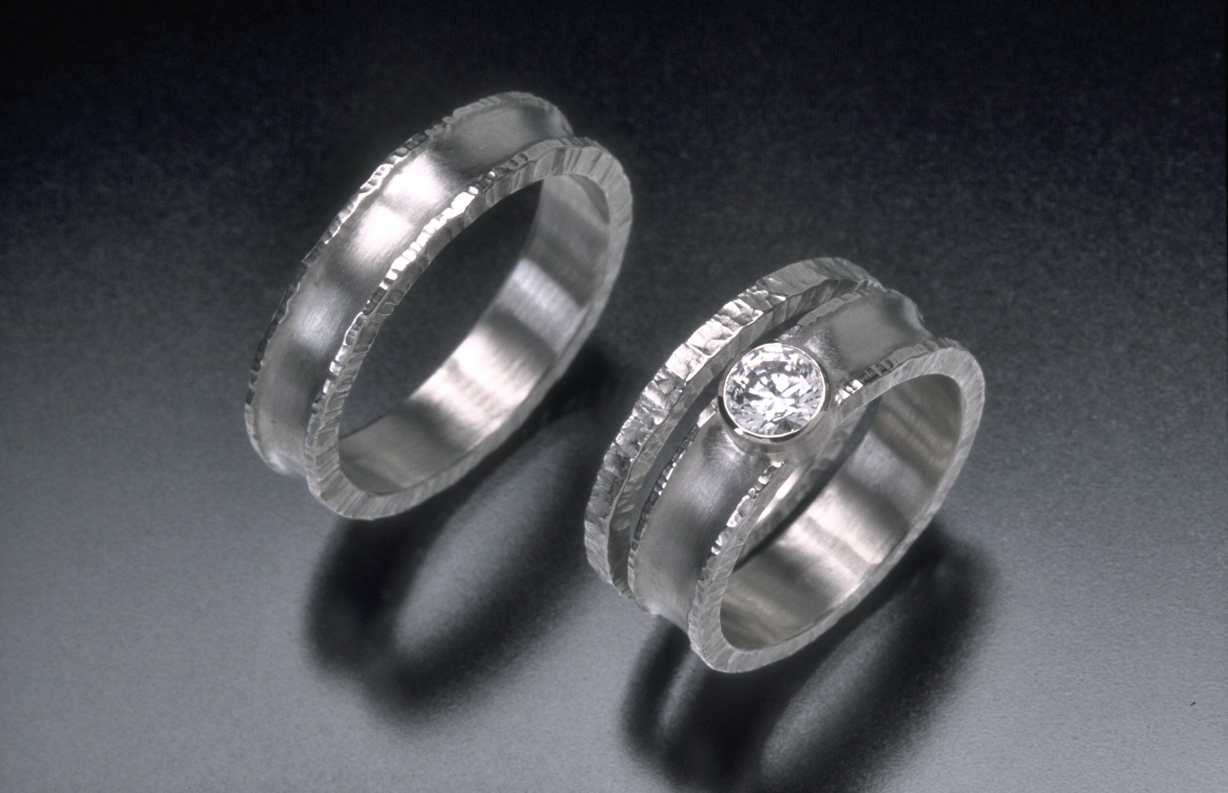 Wedding Rings with Rims