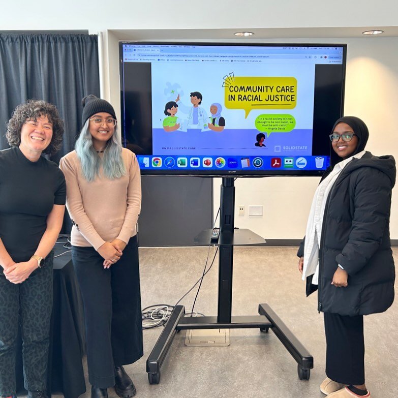 ☀️ Co-directors Jshan Jassal and Mahado Hassan led a workshop on community care for the folks over at Umbrella Multicultural Health Co-op! Jshan and Mahado were invited to talk about cultural safety and anti-racism in the workplace as part of the co-