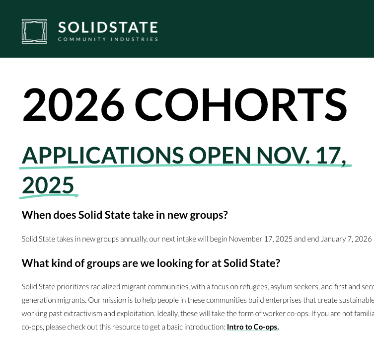 Co-op Applications Close!
