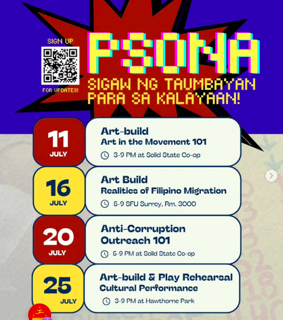 Anakbayan Surrey BC's Anti-Corruption Outreach 101