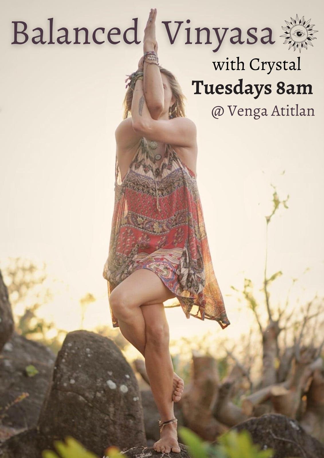 Balanced Vinyasa with Crystal