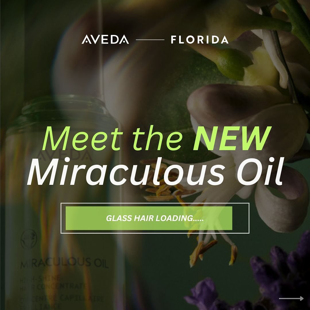 Looking for shinier, glass-like hair this summer? 🪄 Meet your summer must-have 🤝 the NEW Aveda Miraculous Oil.

Delivers serious weightless shine, smoothness, and frizz control ✨instantly✨

Created by plants, 100% vegan, and scented with that signa