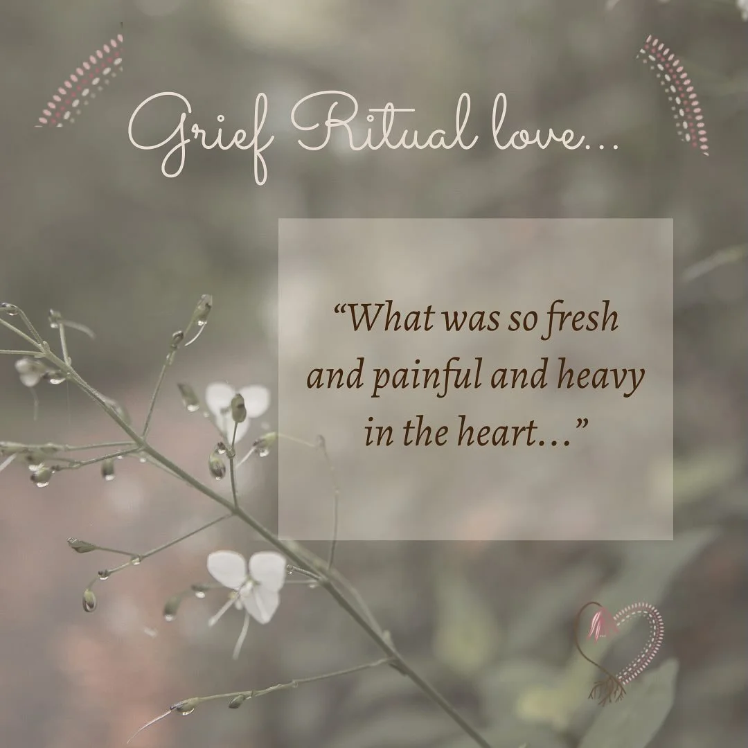 🤍Just over a week until we begin our 6 Week Online Grief Ritual Container 🤍

 Since holding our in-person Grief Rituals for the past two years, Cat and I are feeling the call to journey deeper and for a longer period of time with women in their gri